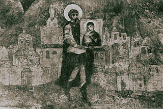 Фреска часовни Феодоровской богоматери. 1720-1730-е гг.